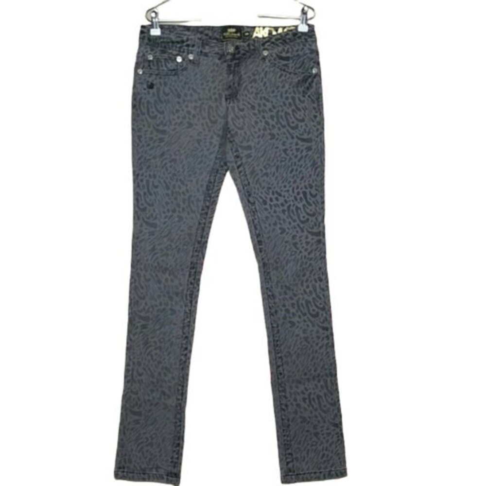 Akademiks Gray Leopard Jeans Womens Size 29